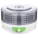Deshidrator de alimente Sencor SFD 2105WH, 250 W, 5 tavi, Alb/Verde fotografia produsului