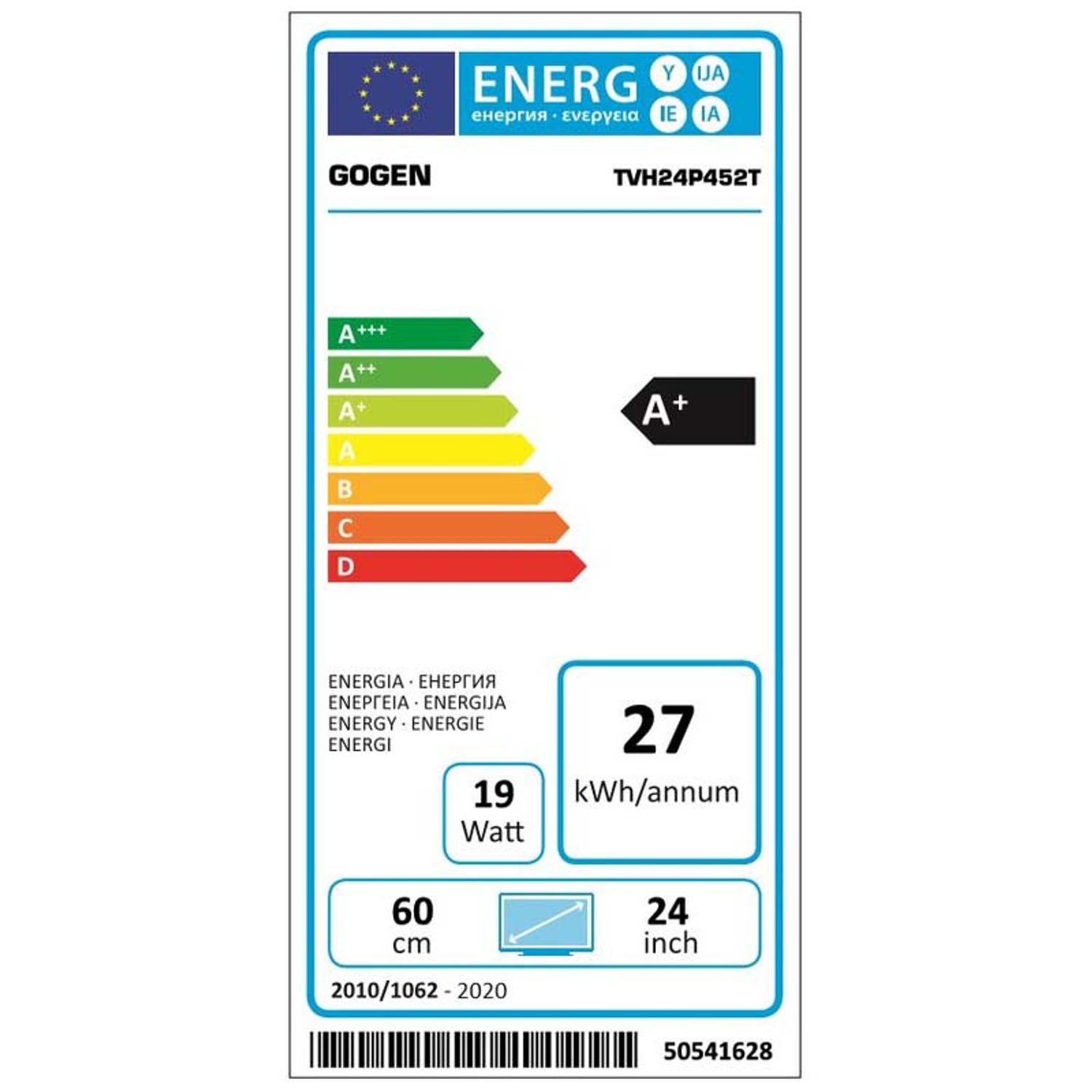 Televizor GoGEN TVH24P452T, LED, 60 cm, HD Ready, Negru fotografia produsului View 4 L