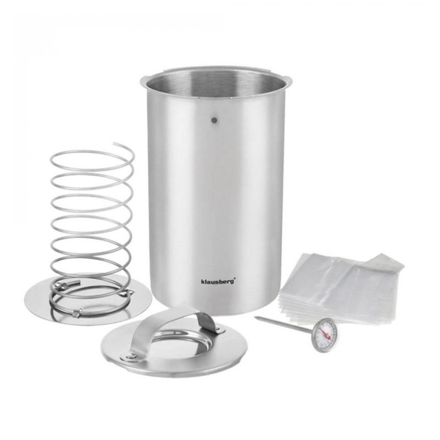 Forma de sunca Klausberg KB 7283 1,5 litri Termometru, 10 pliculete, Inox fotografia produsului View 3 L
