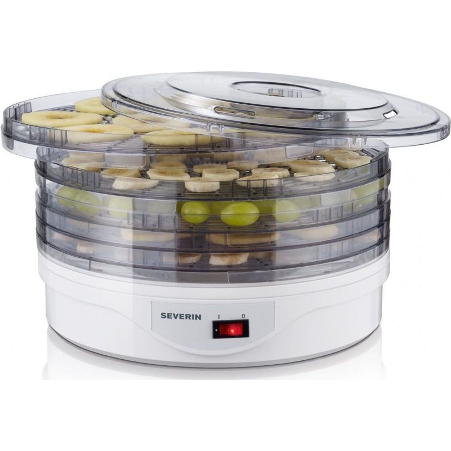 Deshidrator Severin OD 2940, 250 W, 5 tavi, Alb fotografia produsului View 3 L