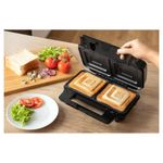 Sandwich Maker Sencor SSM 9940SS, 900 W, placi detasabile, Negru/Argintiu fotografia produsului View 3 S