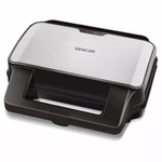 Sandwich Maker Sencor SSM 9940SS, 900 W, placi detasabile, Negru/Argintiu fotografia produsului