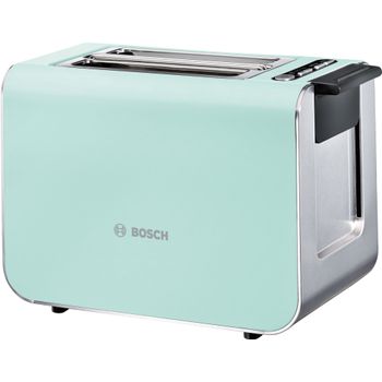Prajitor de paine Bosch TAT 8612, 860 W, 2 felii, Turcoaz BOSCH imagine noua 2022