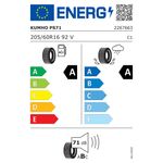 Anvelopa Vara Kumho Ecsta PS71 205/60R16, 92V fotografia produsului View 2 S