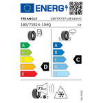 Anvelopa Iarna Triangle TR737 185/75R16C, 104/102Q fotografia produsului View 2 S