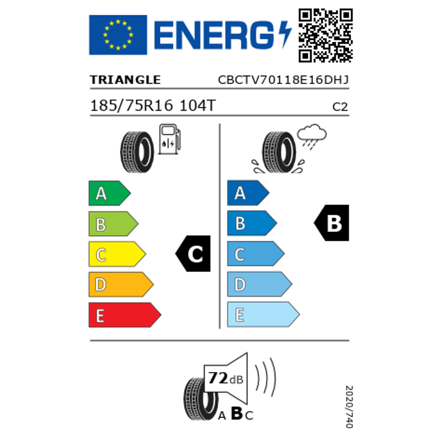 Triangle - Anvelopa Vara Triangle ConneX Van TV701 185/75R16C, 104/102T ...
