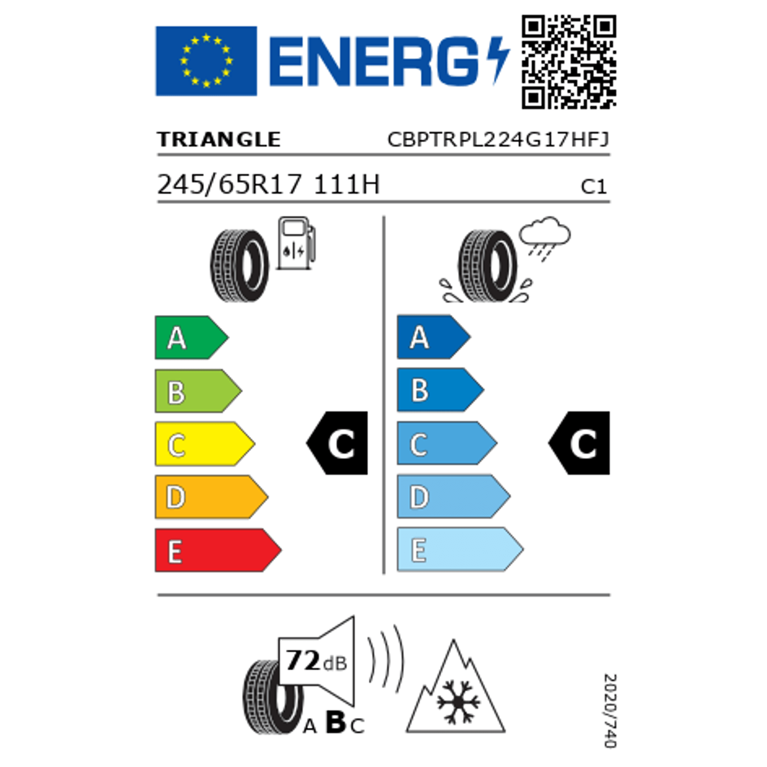 Anvelopa Iarna Triangle PL02 245/65R17, 111H XL fotografia produsului View 2 L