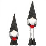 Figurina Craciun, Spiridus, picioare telescopice, inaltime extensibila 63-93cm fotografia produsului