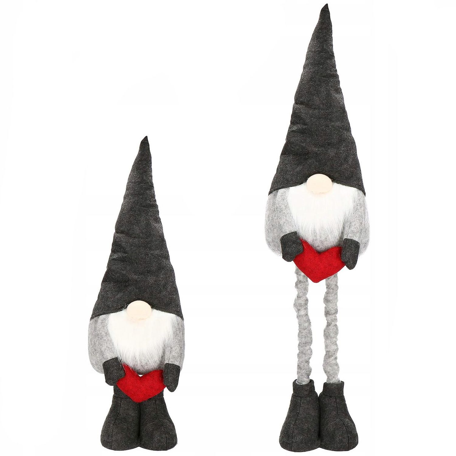 Figurina Craciun, Spiridus, picioare telescopice, inaltime extensibila 63-93cm fotografia produsului