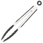 Set Sersimo 12 ustensile de bucatarie din silicon termorezistent si maner din bambus, gri fotografia produsului View 15 S