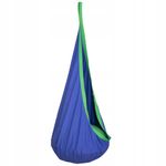 Hamac copii, suspendat pentru curte sau interior tip cocon , Sersimo, albastru verde fotografia produsului View 2 S