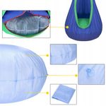 Hamac copii, suspendat pentru curte sau interior tip cocon , Sersimo, albastru verde fotografia produsului View 10 S