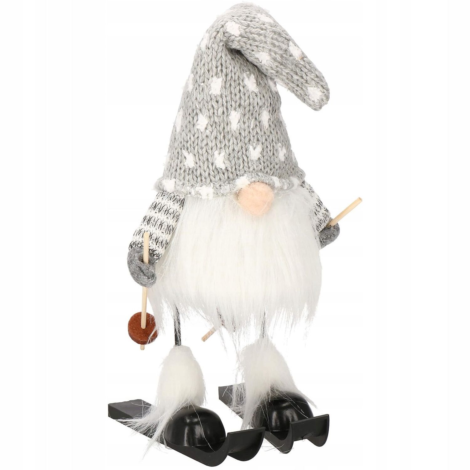 Figurina Craciun, Spiridus pe schiuri, inaltime 33cm fotografia produsului View 8 L