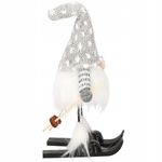 Figurina Craciun, Spiridus pe schiuri, inaltime 33cm fotografia produsului View 10 S