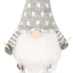 Figurina Craciun, Spiridus pe schiuri, inaltime 33cm fotografia produsului