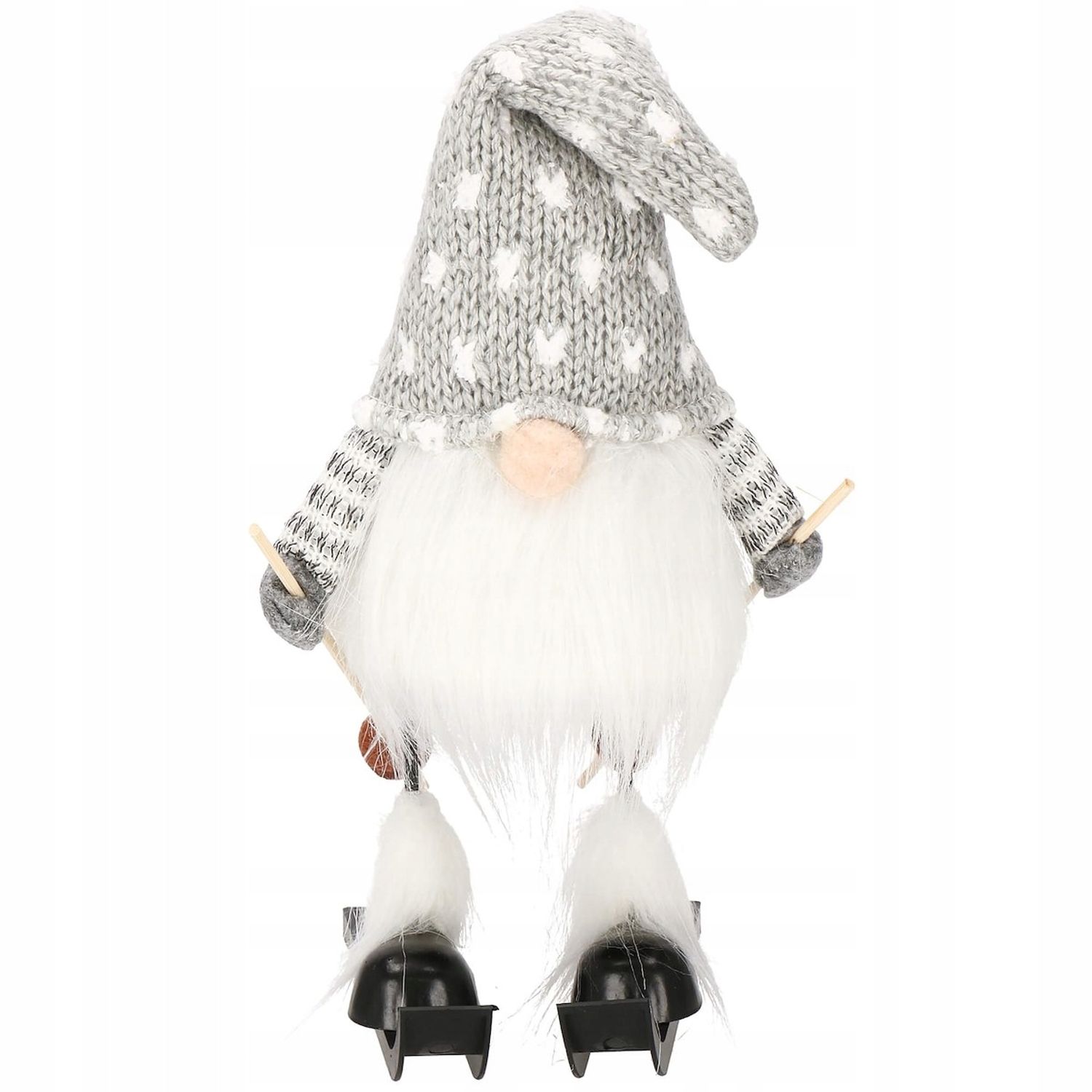 Figurina Craciun, Spiridus pe schiuri, inaltime 33cm fotografia produsului View 6 L