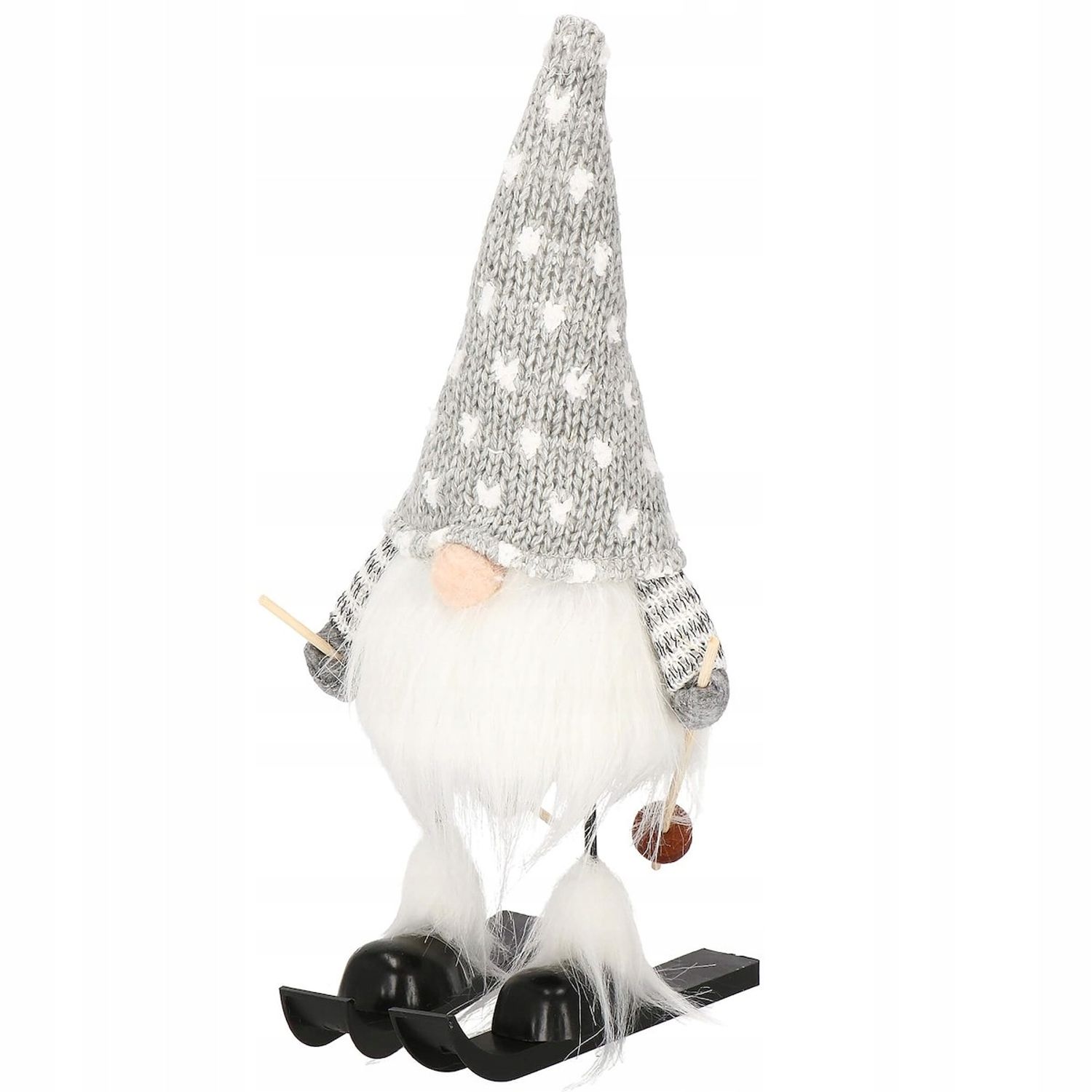 Figurina Craciun, Spiridus pe schiuri, inaltime 33cm fotografia produsului View 5 L