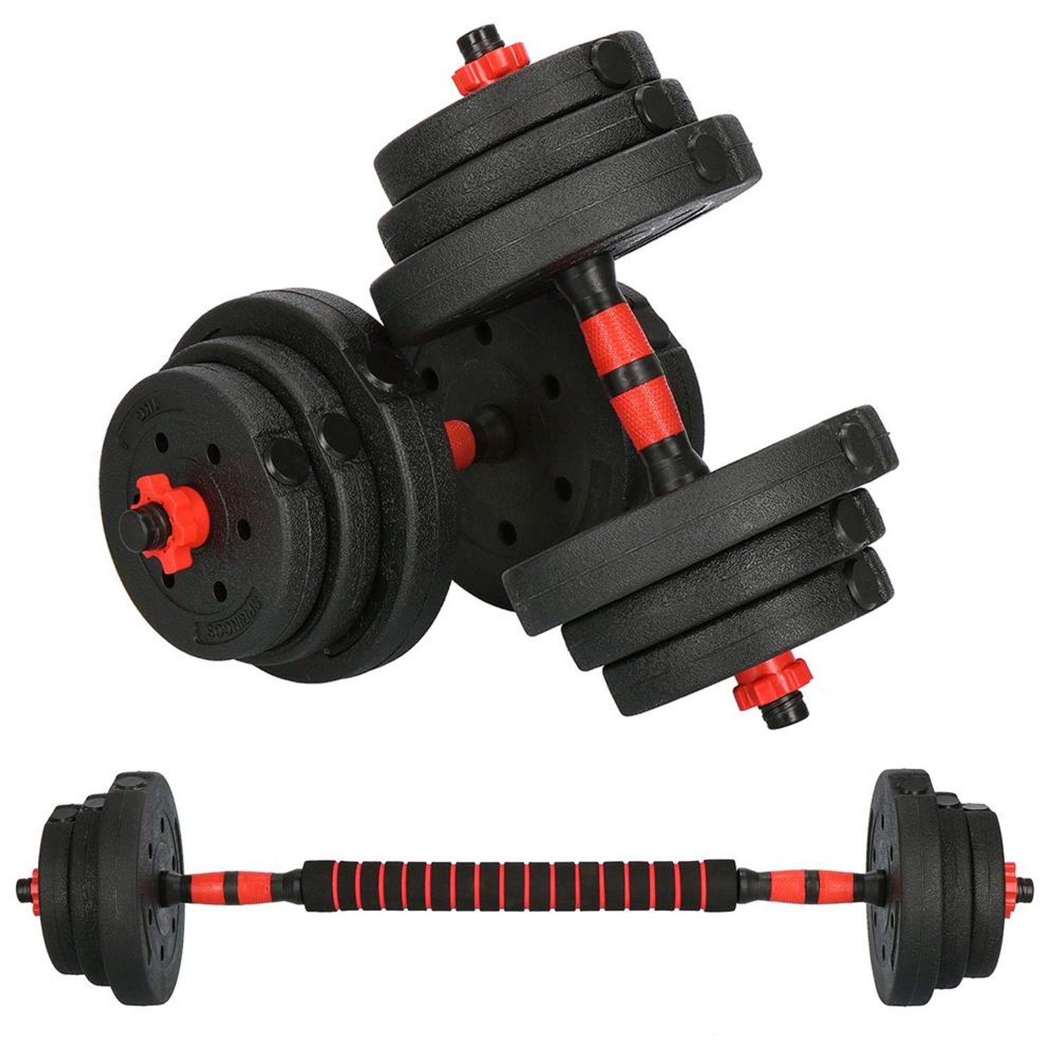 Set gantere si haltera reglabile Sersimo, 30kg fotografia produsului View 2 L