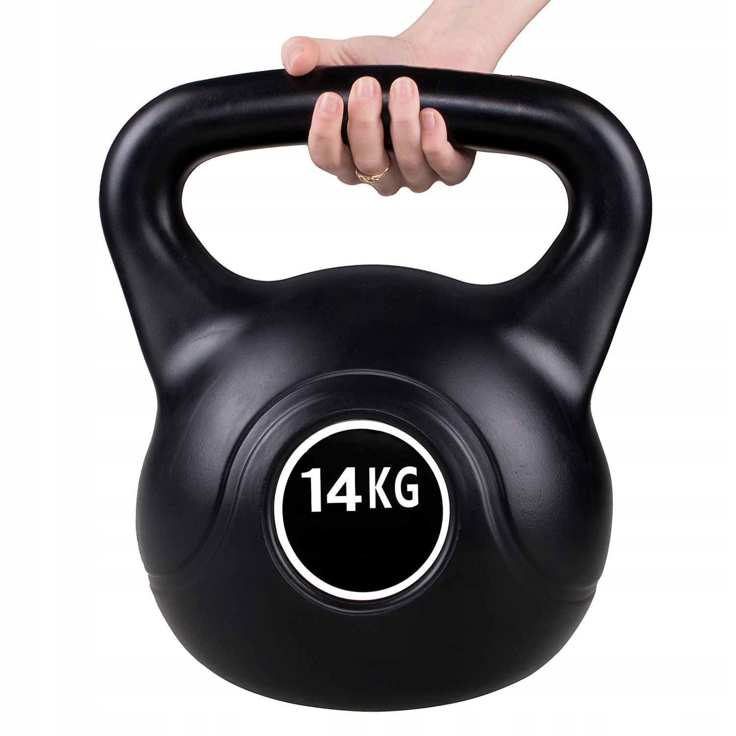 Gantera Kettlebell 14kg Neagra fotografia produsului View 6 L