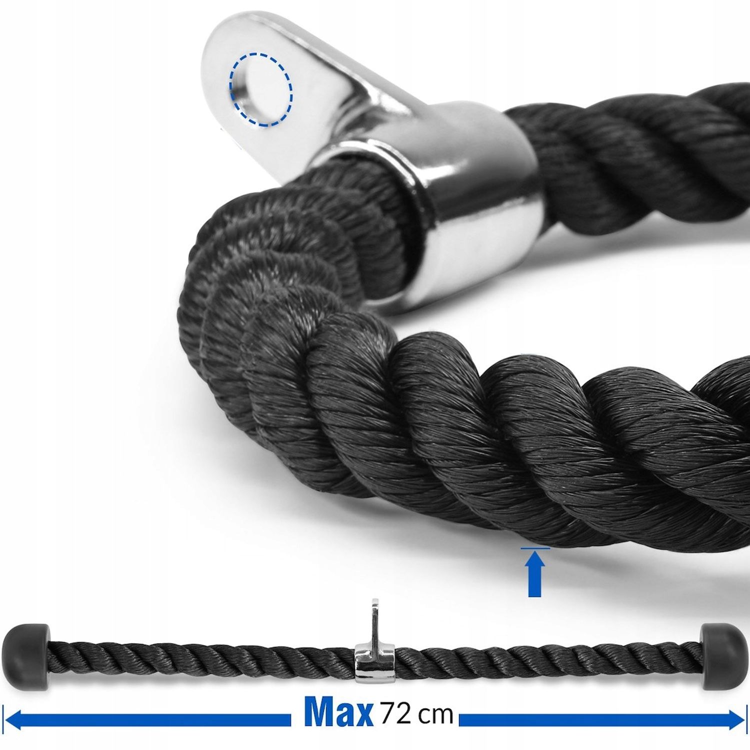 Franghie pentru antrenament la helcometru triceps, Sersimo fotografia produsului View 3 L