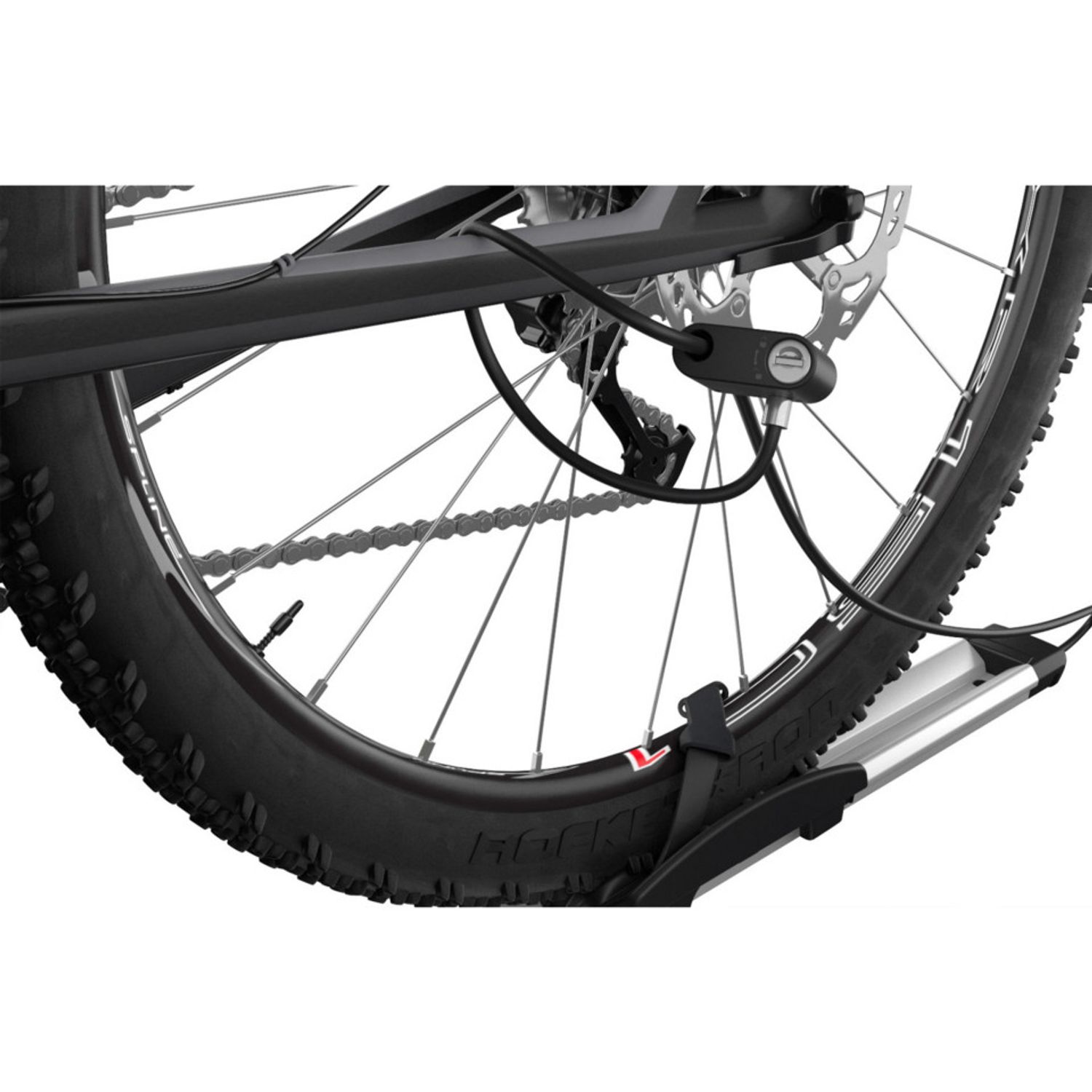 Suport biciclete Thule UpRide 599 cu prindere pe bare transversale fotografia produsului View 5 L