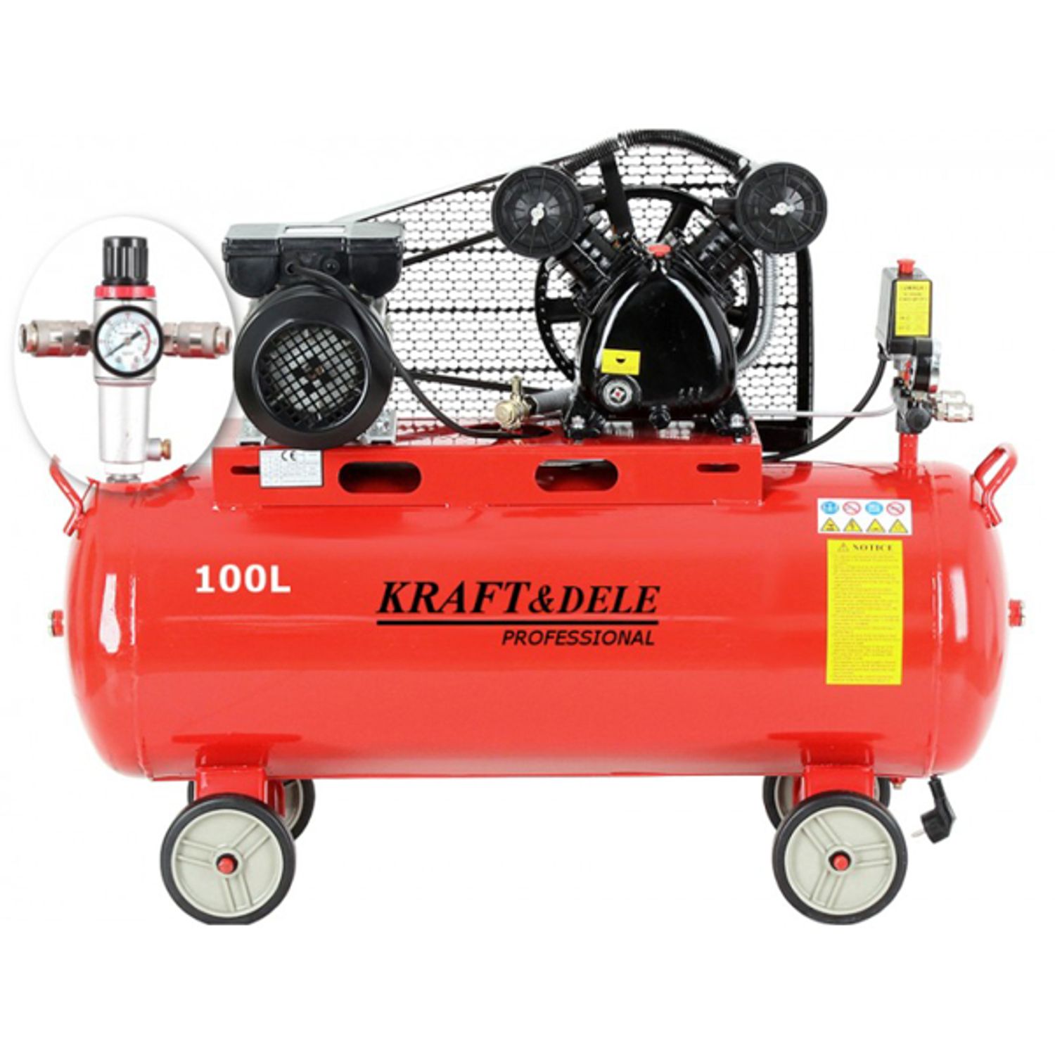 Compresor de ulei, 100 L, 230V, Kraft&Dele KD1472 fotografia produsului