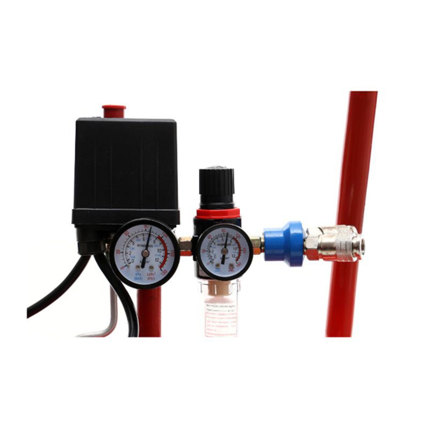 Compresor de aer industrial, 100 L, 3kW, 220V, Kraft&Dele KD1480 fotografia produsului View 7 L