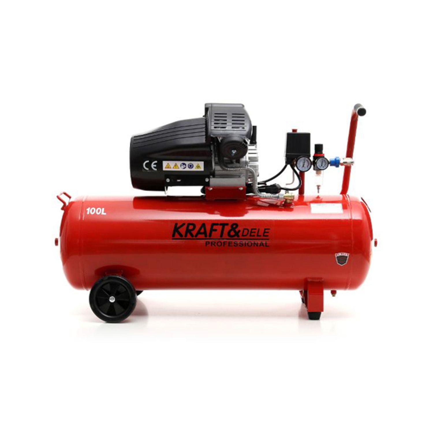 Compresor de aer industrial, 100 L, 3kW, 220V, Kraft&Dele KD1480 fotografia produsului