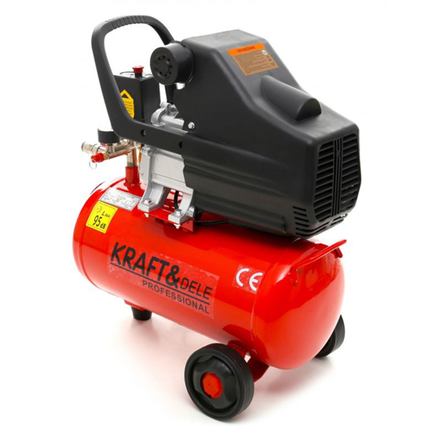 Compresor de aer industrial 24 litri, 2.8kW, 220V, KraftDele KD400 fotografia produsului View 16 L