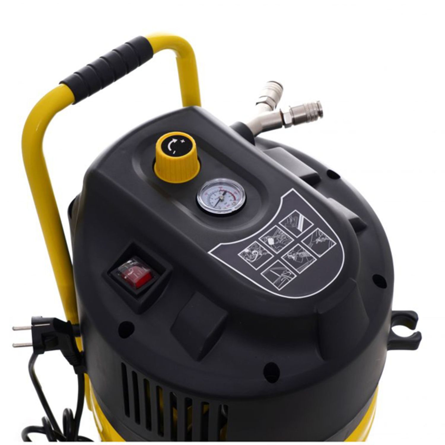 Compresor fara ulei 50L, 10 bar, Kraft&Dele KD1418 fotografia produsului View 8 L