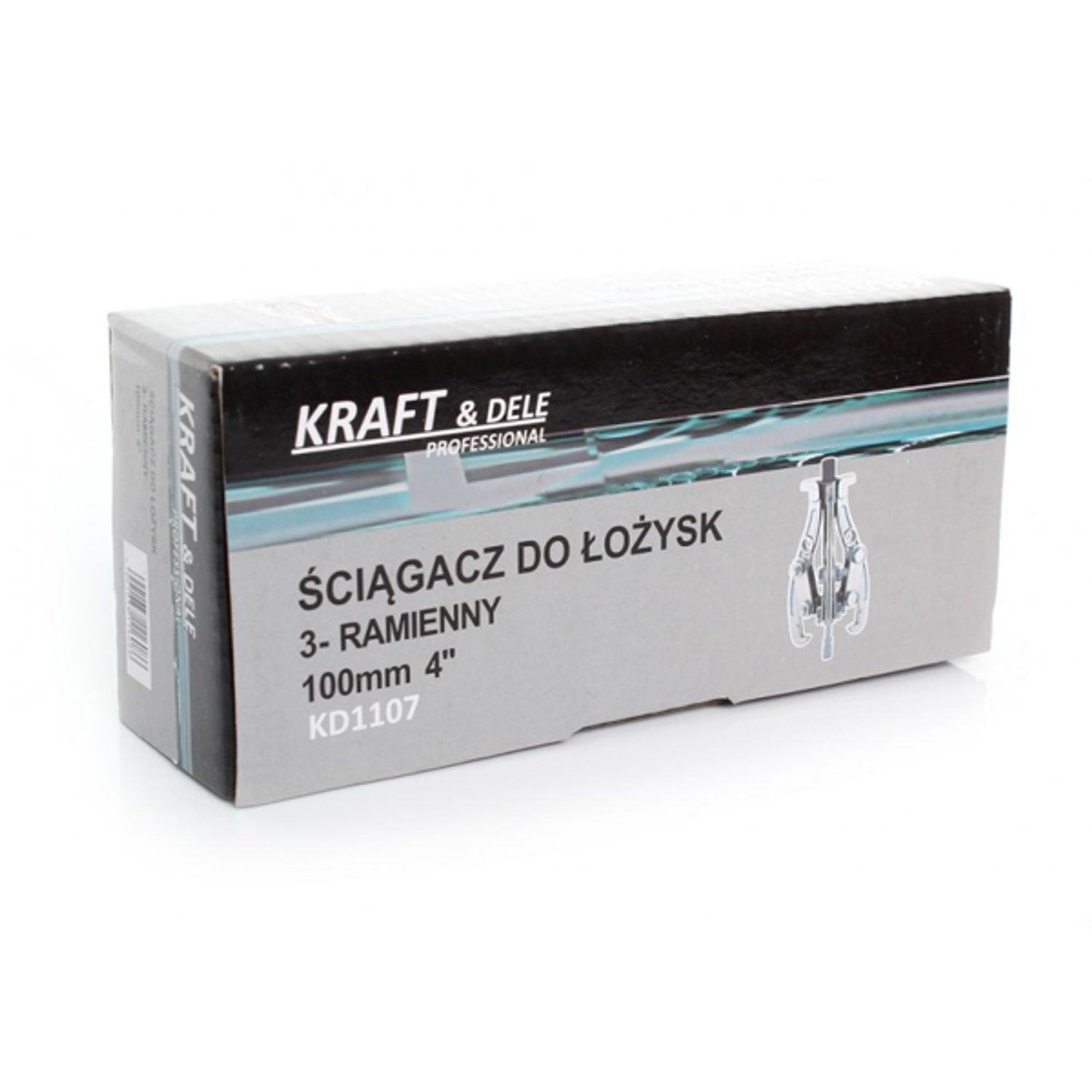 Extractor de rulmenți cu 3 brațe, 4' 100 mm, Kraft&Dele, KD1107 fotografia produsului View 4 L