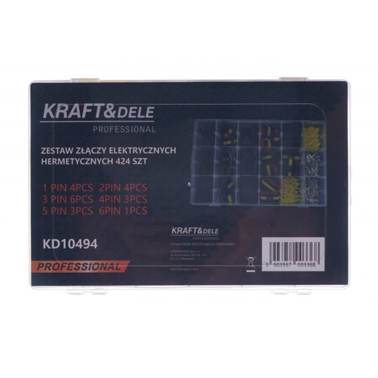 Set 424 conectori electrici, Kraft&Dele, KD10494 fotografia produsului View 5 L