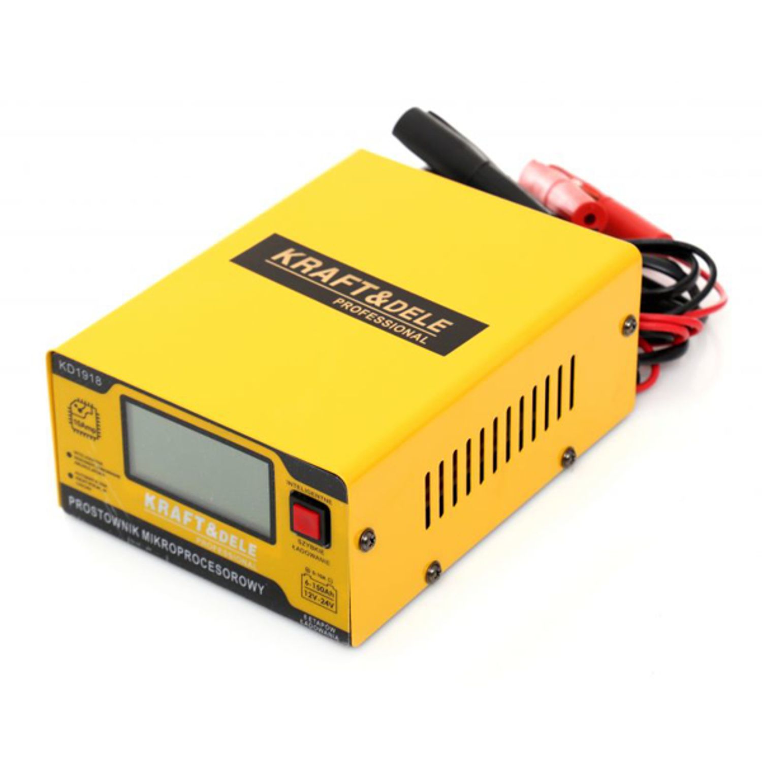 Redresor auto digital cu microprocesor 10A 12/24V, Kraft&Dele KD1918 fotografia produsului View 4 L