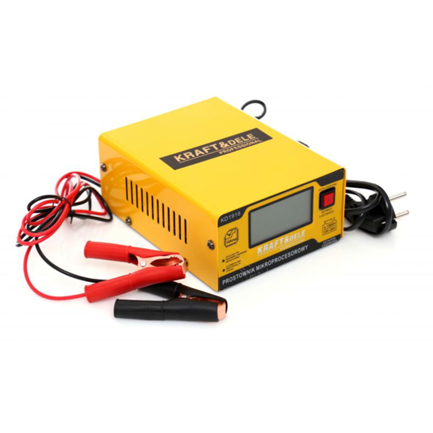 Redresor auto digital cu microprocesor 10A 12/24V, Kraft&Dele KD1918 fotografia produsului