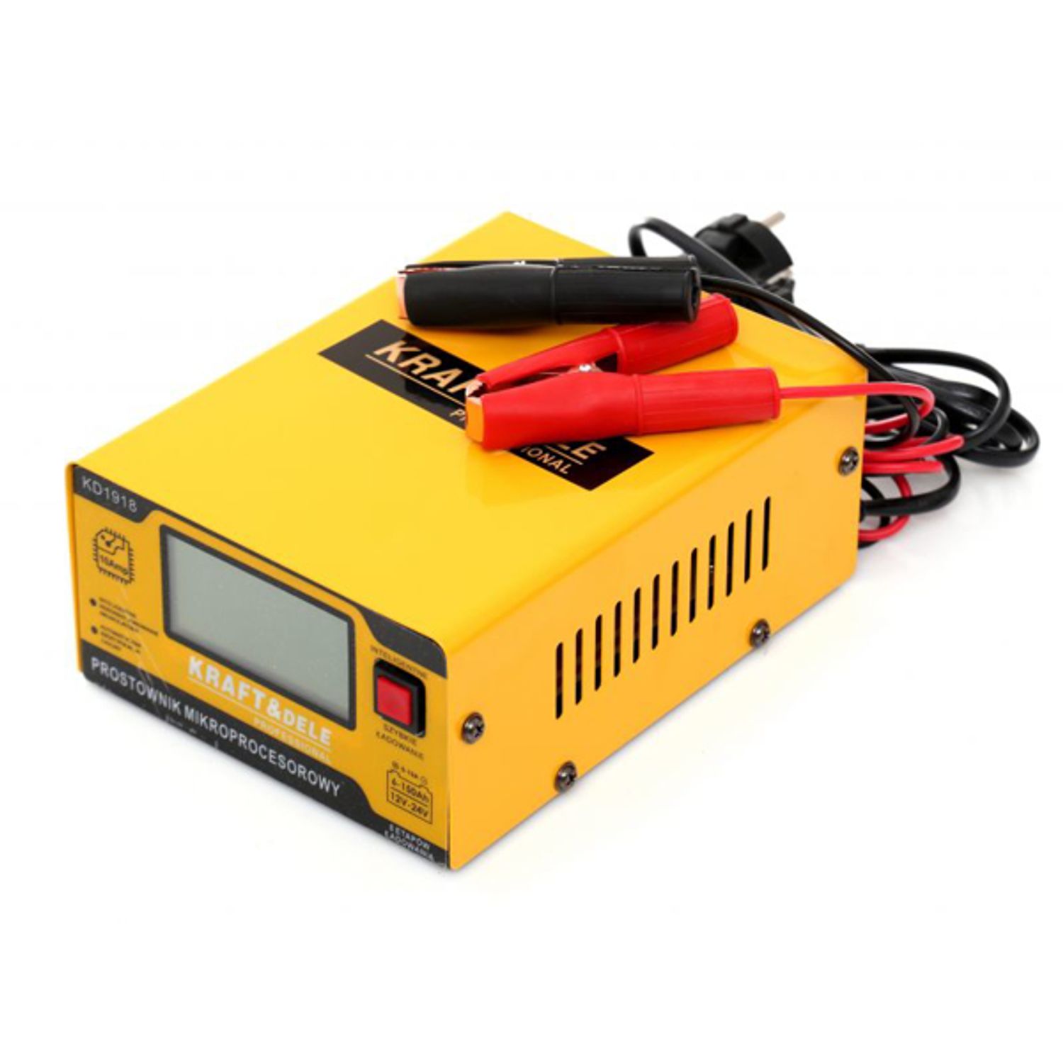 Redresor auto digital cu microprocesor 10A 12/24V, Kraft&Dele KD1918 fotografia produsului View 10 L