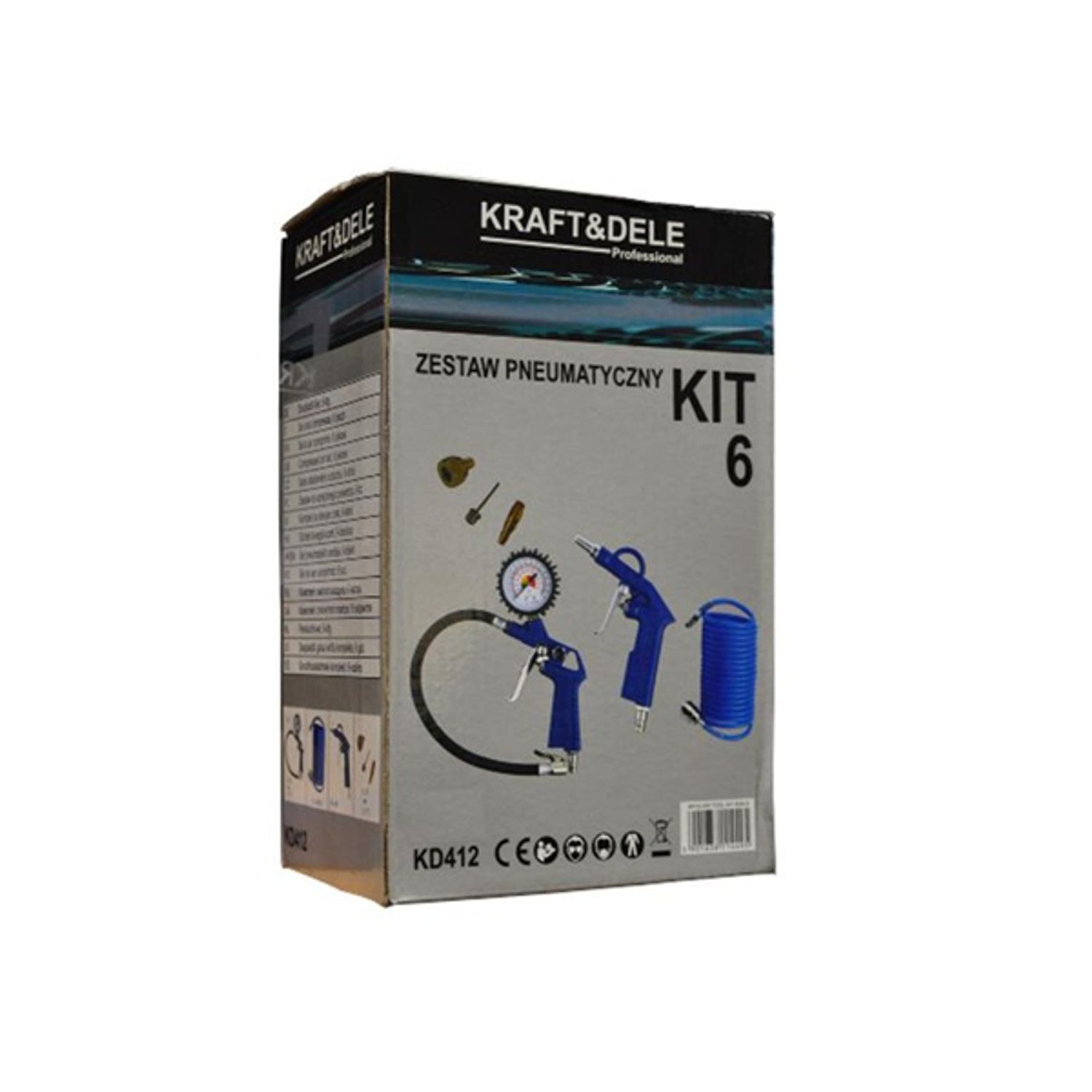 Set 6 accesorii pneumatice, Kraft&Dele, KD412 fotografia produsului View 2 L
