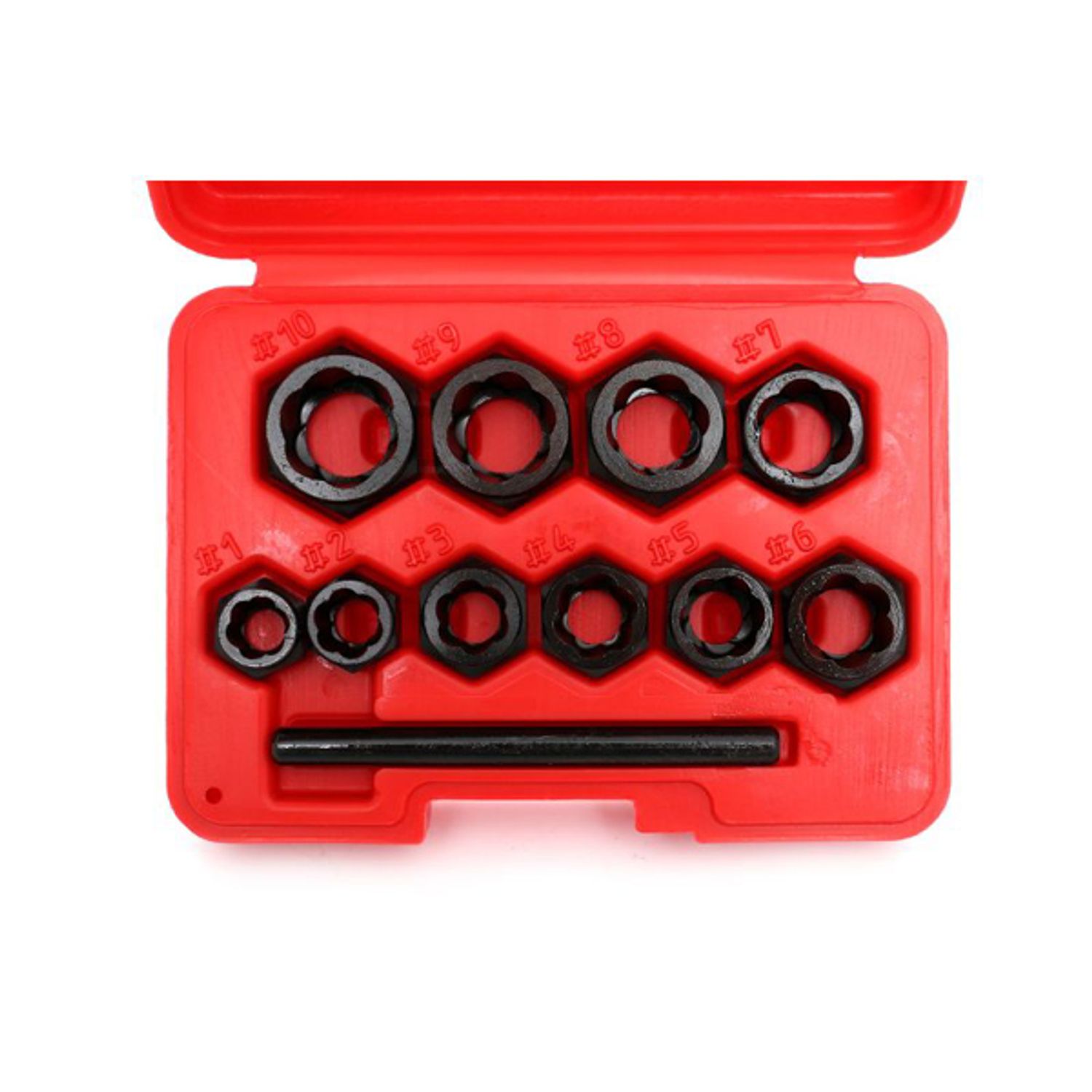 Set extractor suruburi defecte, 10 elemente, Kraft&Dele KD10269 fotografia produsului View 4 L