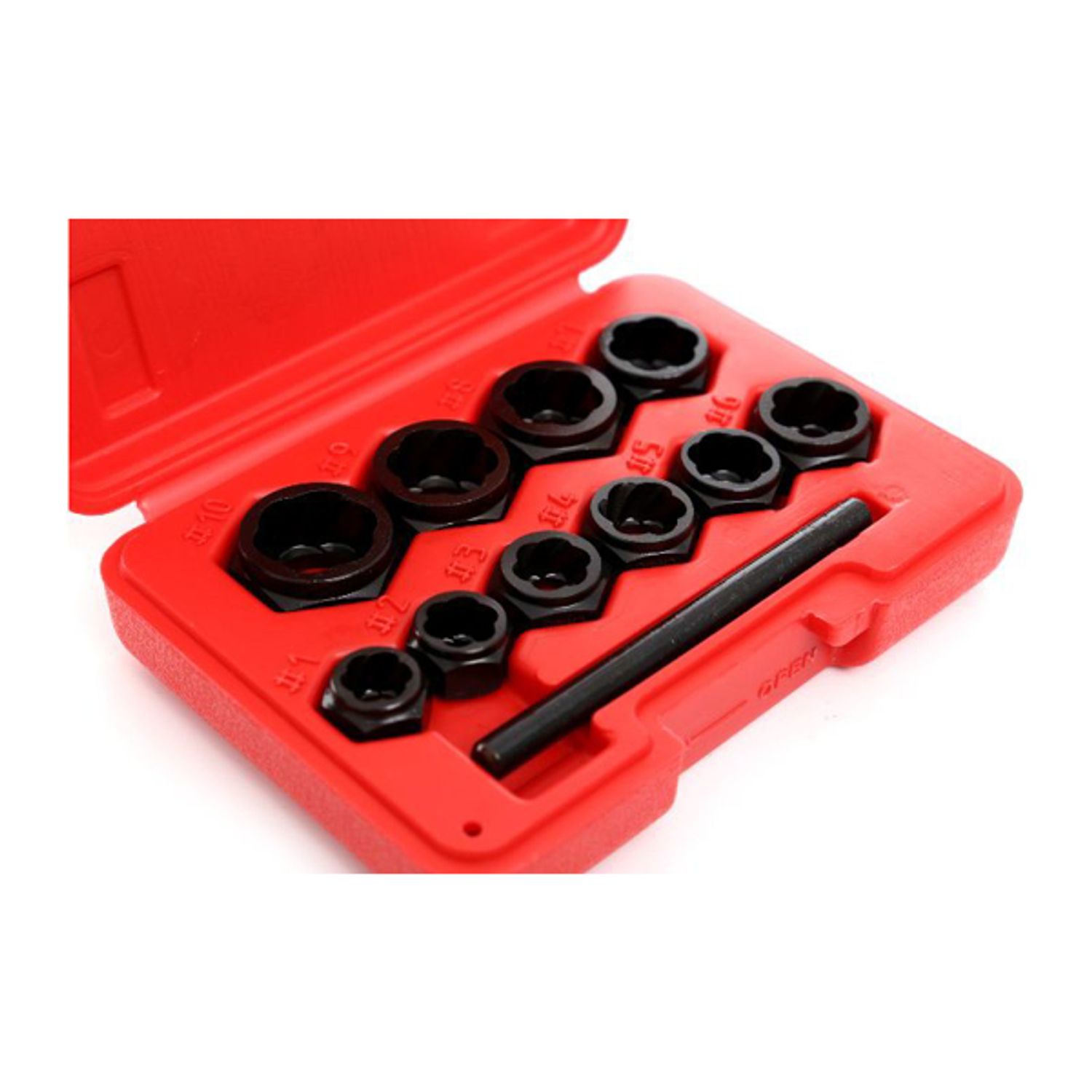 Set extractor suruburi defecte, 10 elemente, Kraft&Dele KD10269 fotografia produsului View 6 L