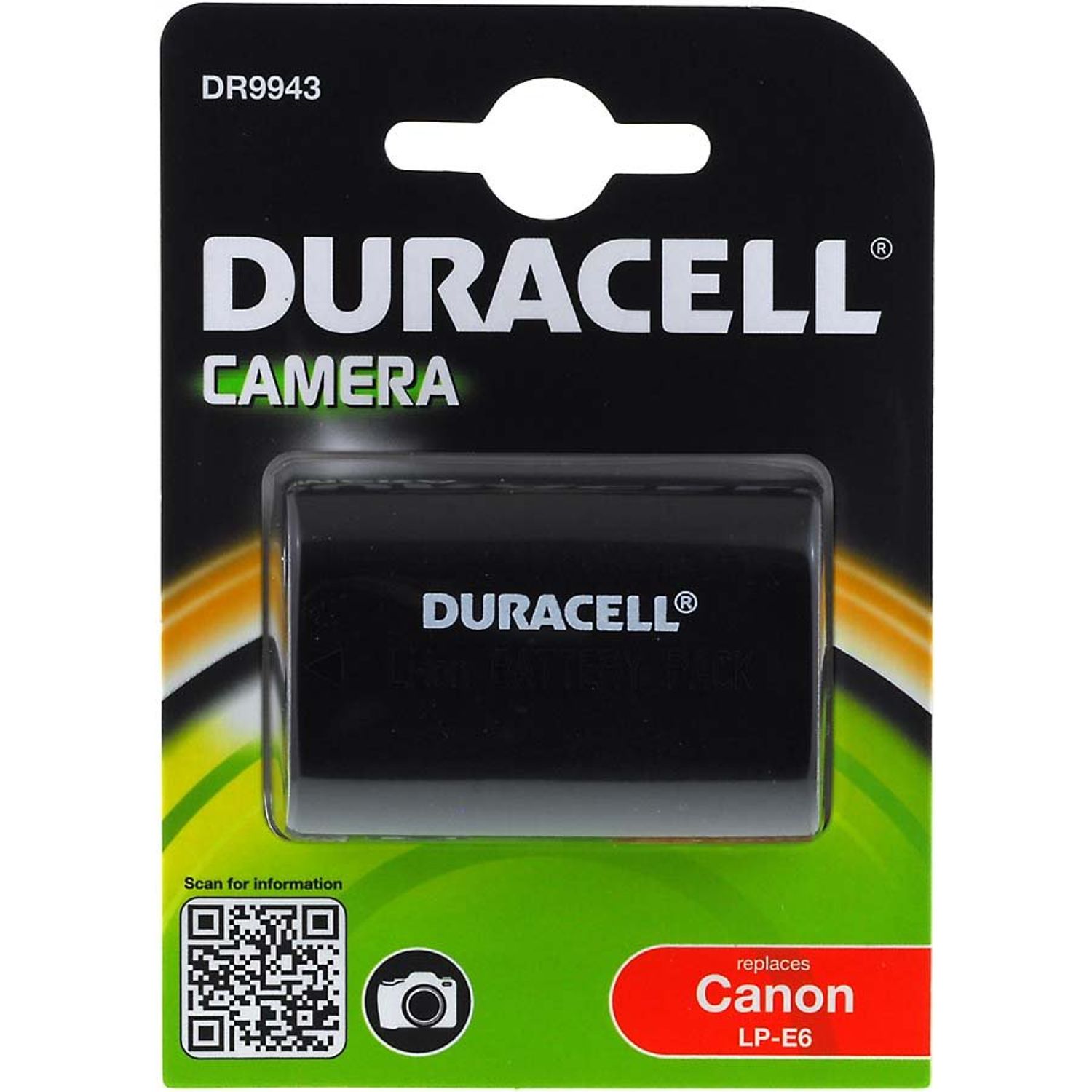 Acumulator Duracell DR9943 original Canon model LP-E6 fotografia produsului
