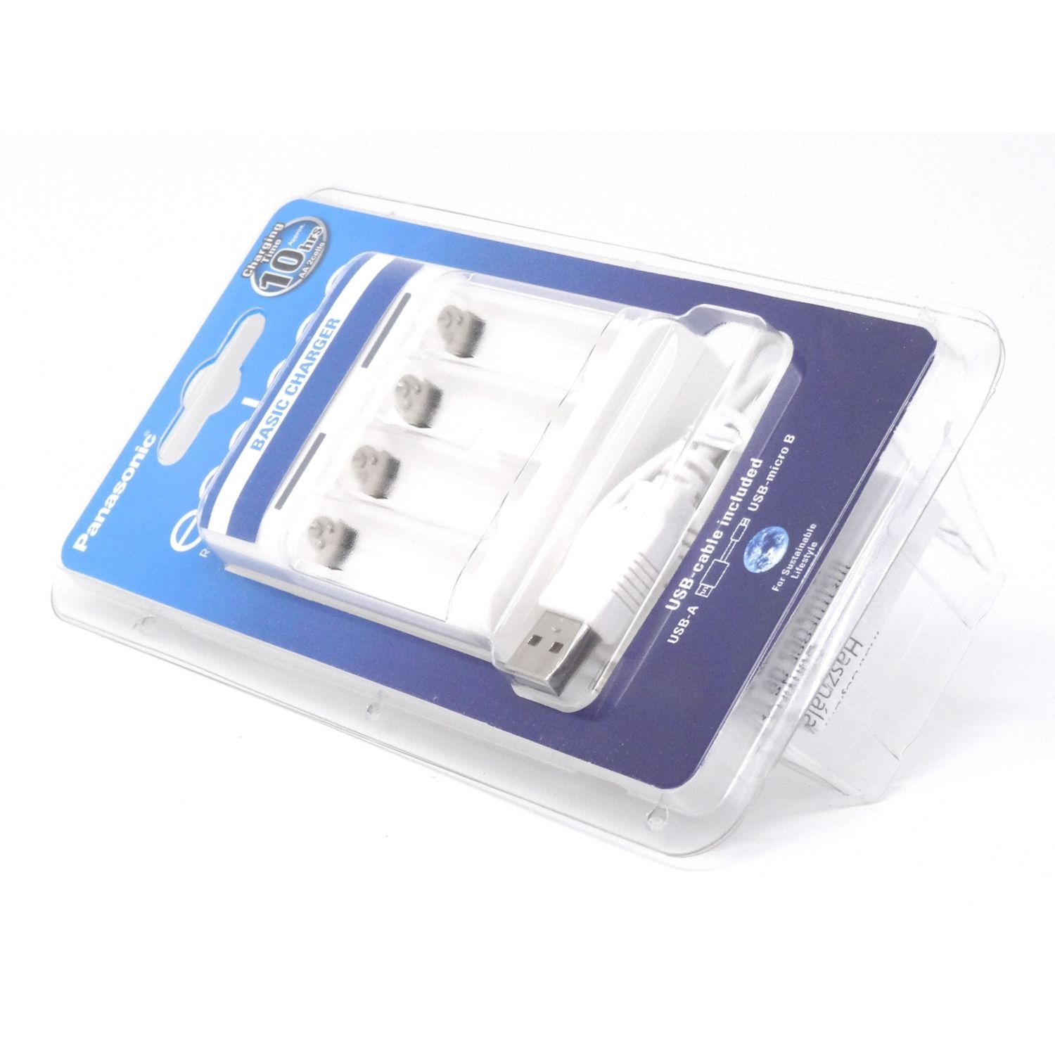Incarcator Panasonic eneloop BQ-CC61 incl. cablu micro USB fotografia produsului View 2 L