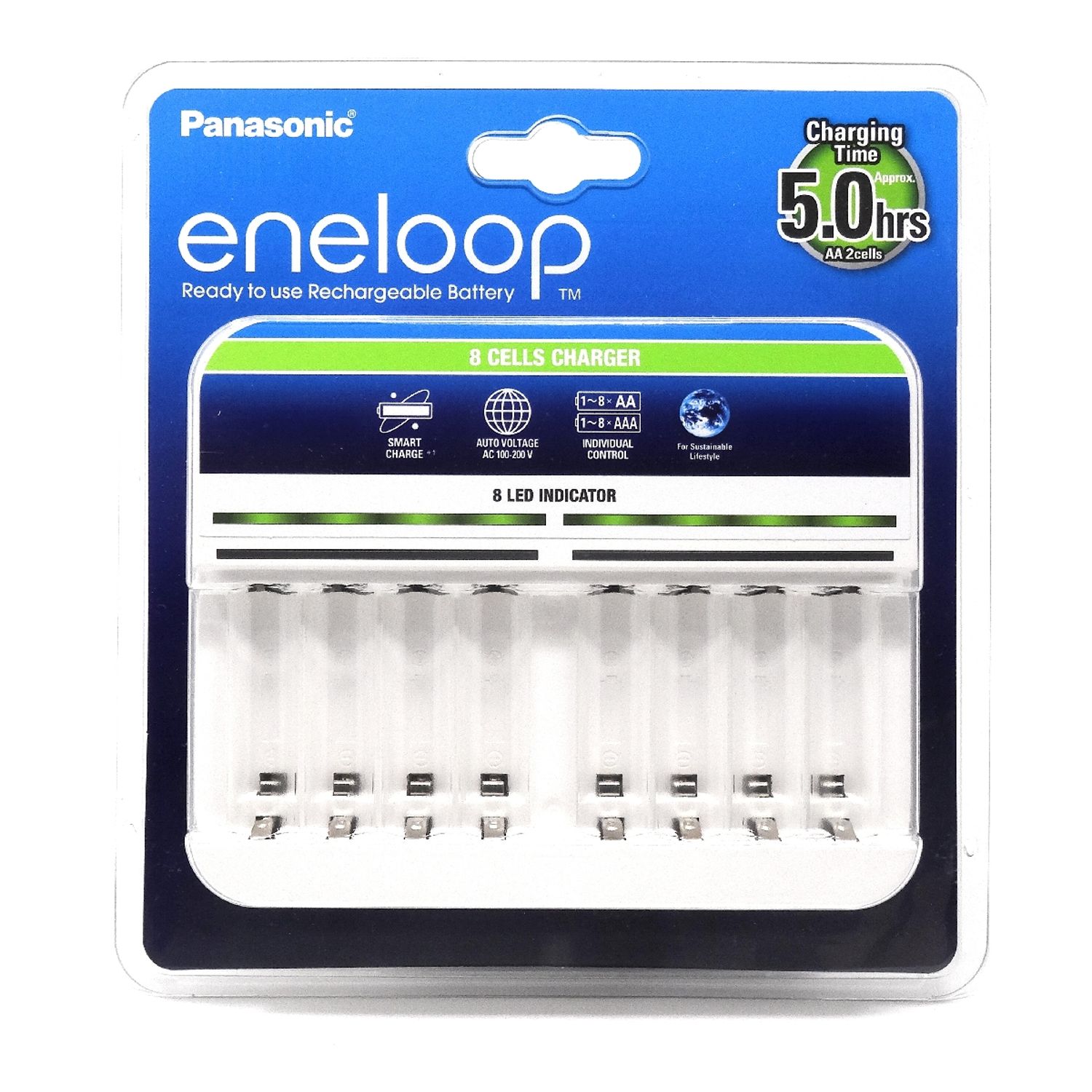 Incarcator Panasonic eneloop BQ-CC63 pentru 8x acumulatori NiMH AA, AAA fotografia produsului