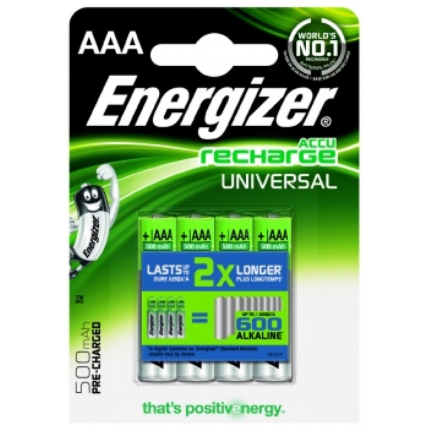 Acumulator Energizer Universal Micro AAA/ HR03 Ready to Use 4 buc. / blister fotografia produsului