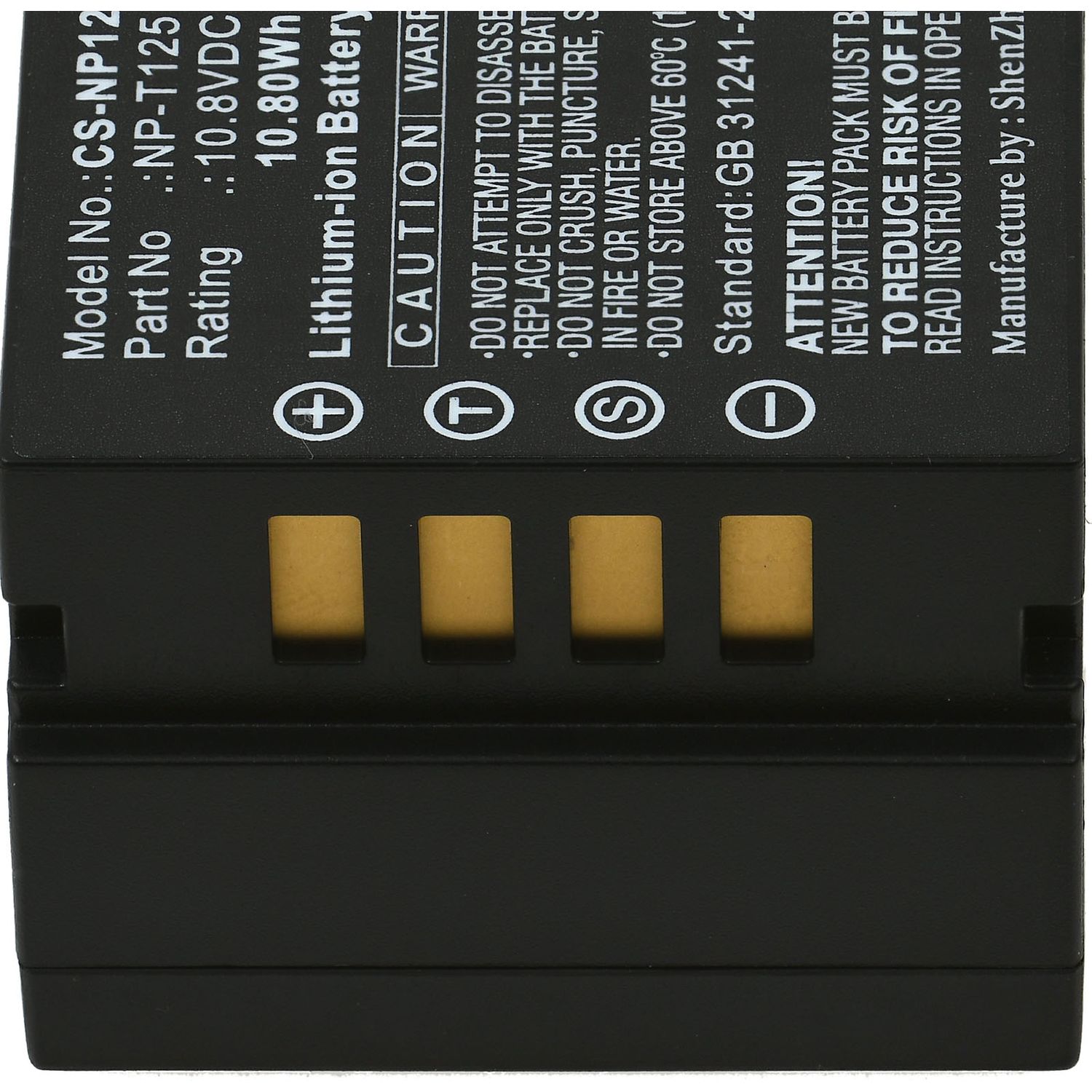 Acumulator compatibil Fujifilm GFX 50S / model NP-T125 fotografia produsului View 3 L