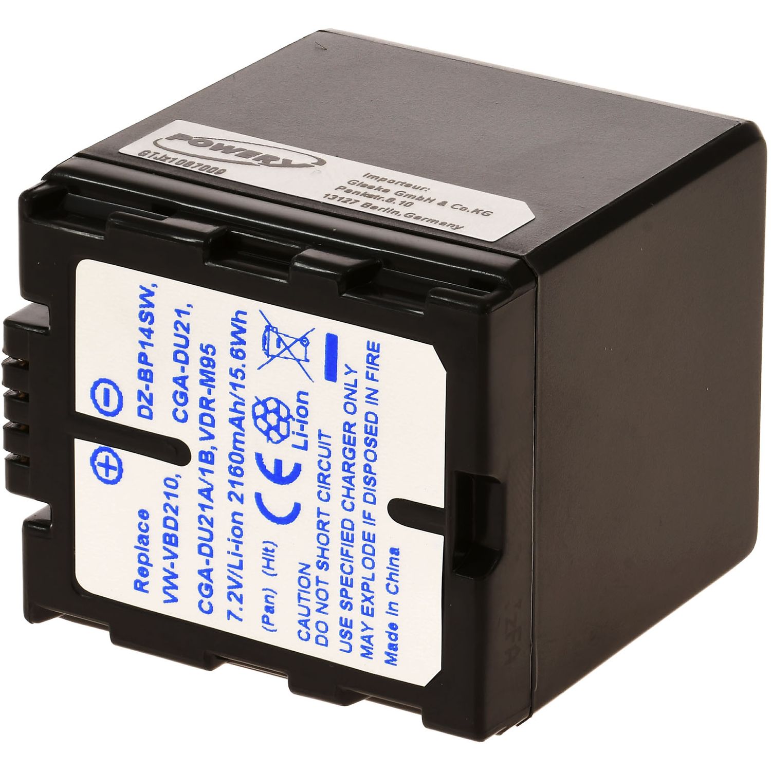 Acumulator compatibil Panasonic CGA-DU21 fotografia produsului View 2 L