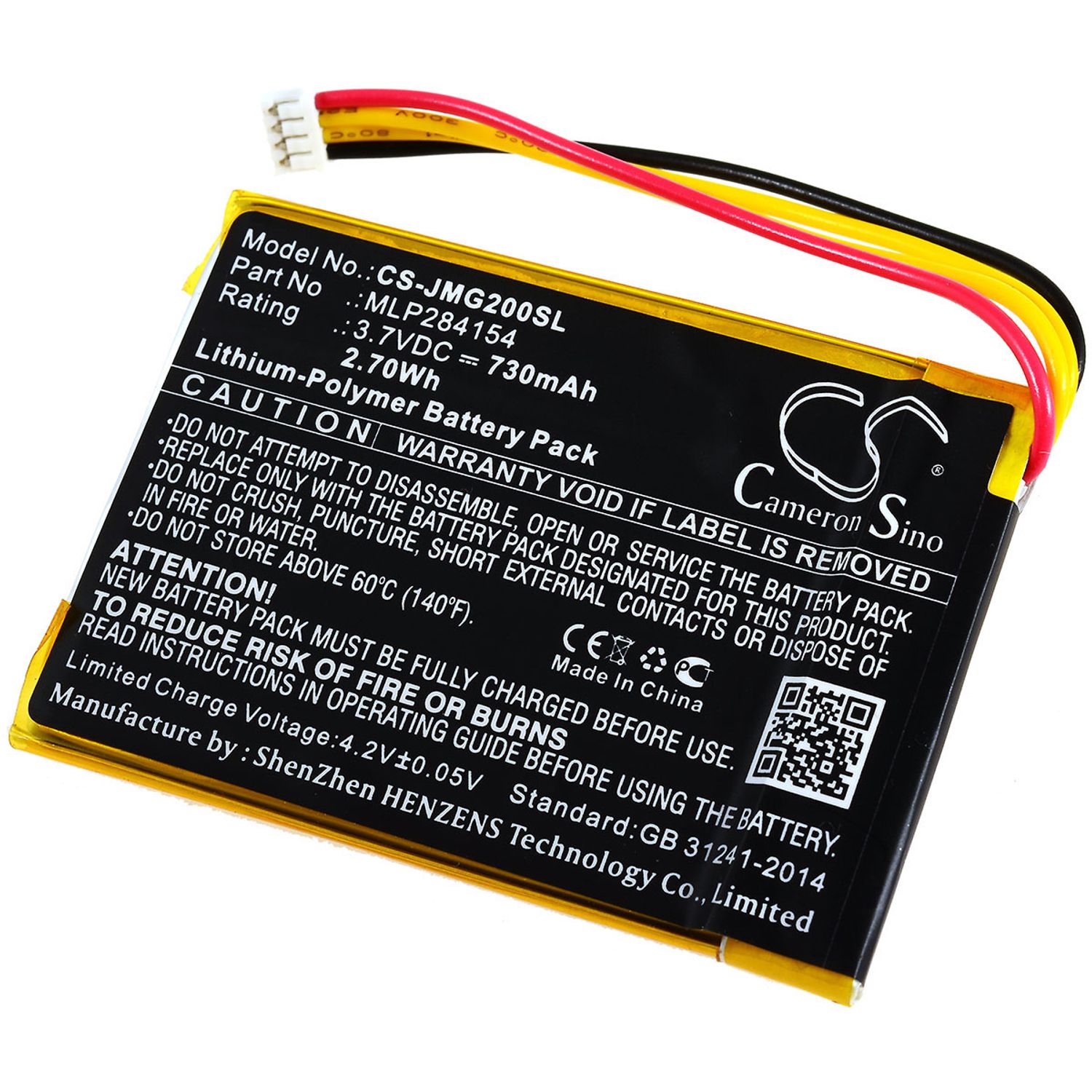 Acumulator compatibil JBL Go 2 / model MLP284154 fotografia produsului View 2 L