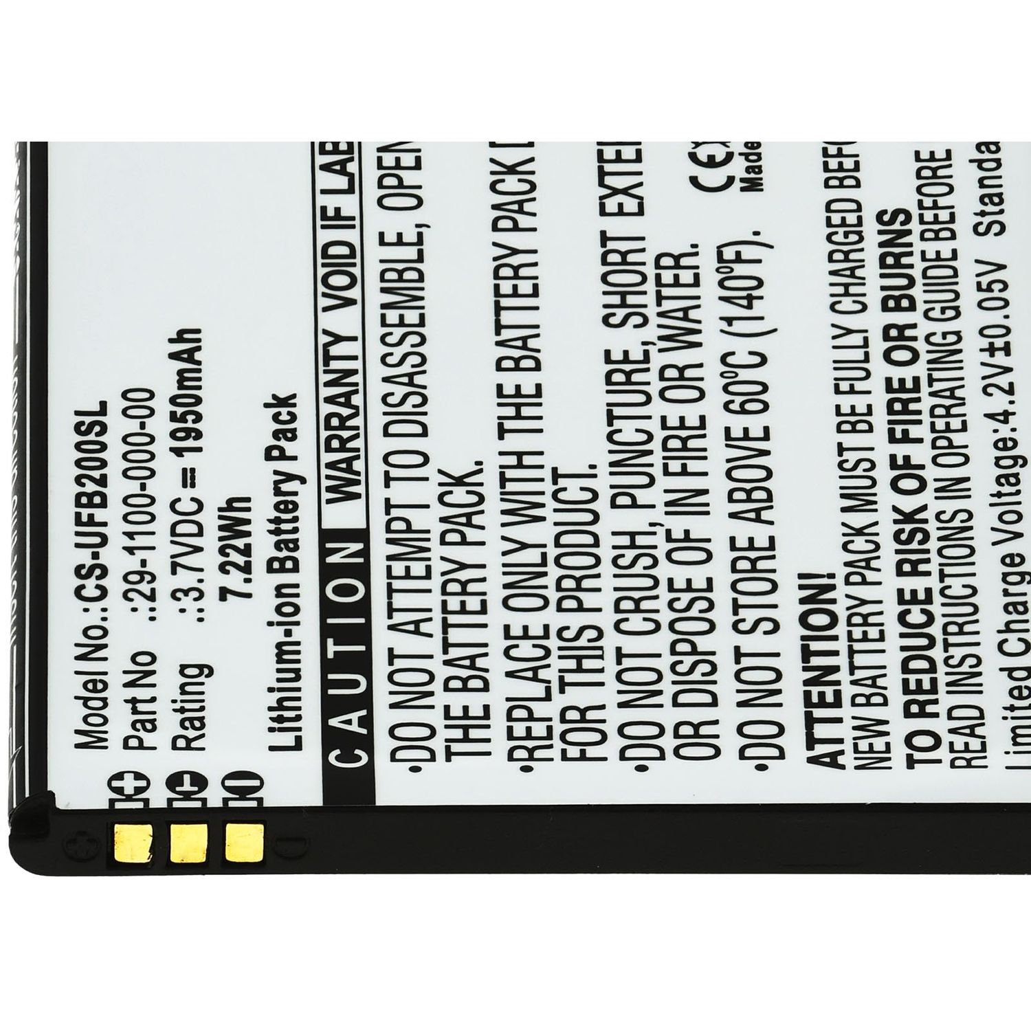 Acumulator compatibil Ulefone Be Touch / Be Touch 2 / Be Touch 3 / model 29-1100-000-00 fotografia produsului View 3 L
