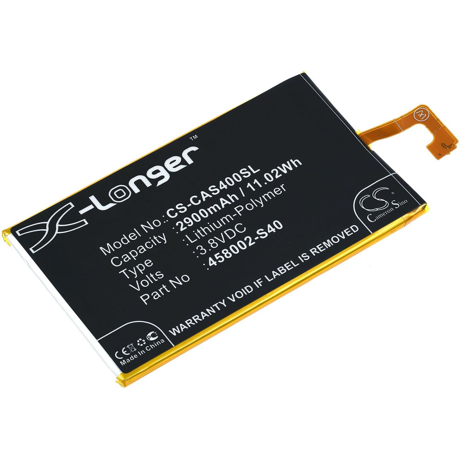 Acumulator compatibil CAT S40 / model 458002-S40 fotografia produsului