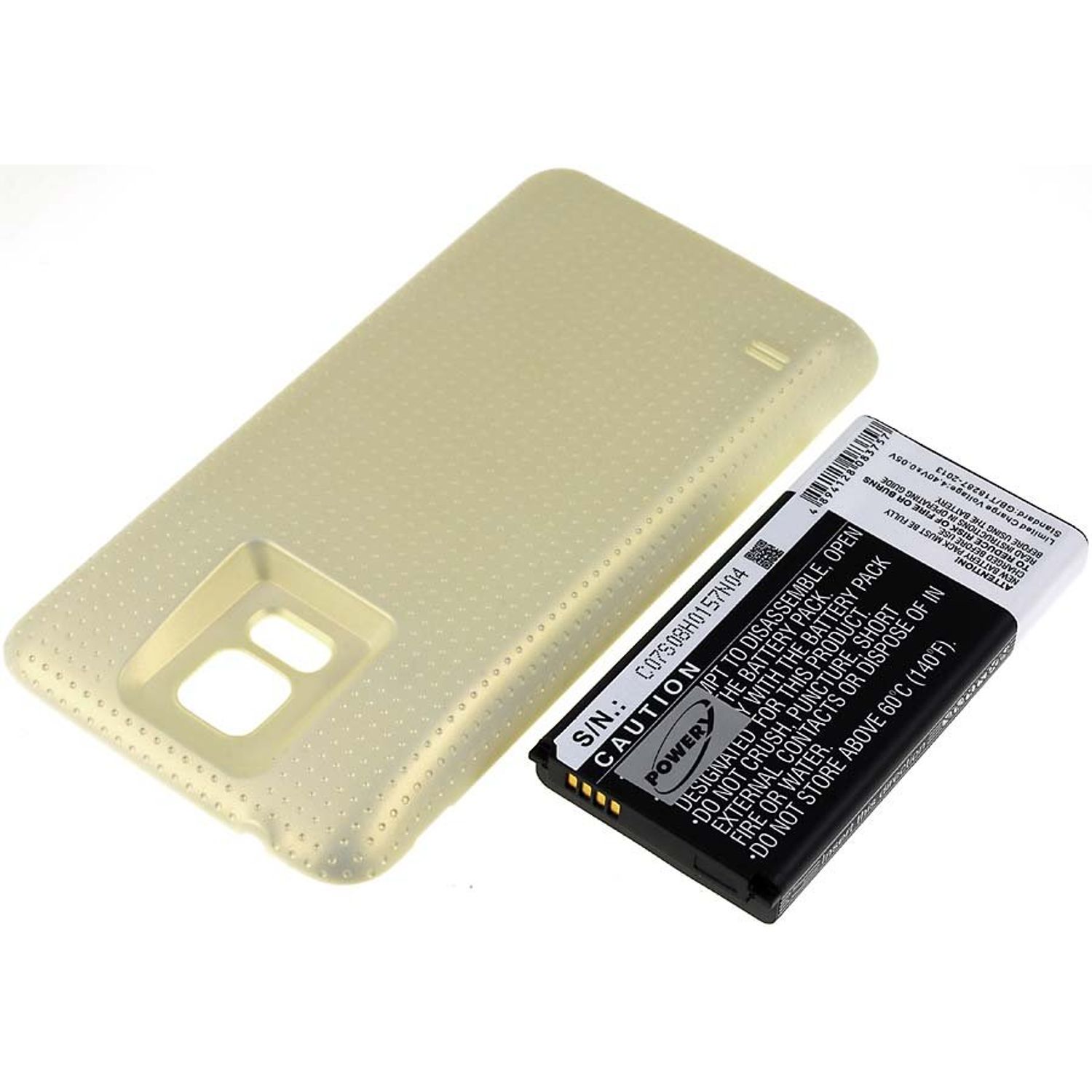 Acumulator compatibil Samsung Galaxy S5/ model EB-B900BC auriu 5600mAh fotografia produsului