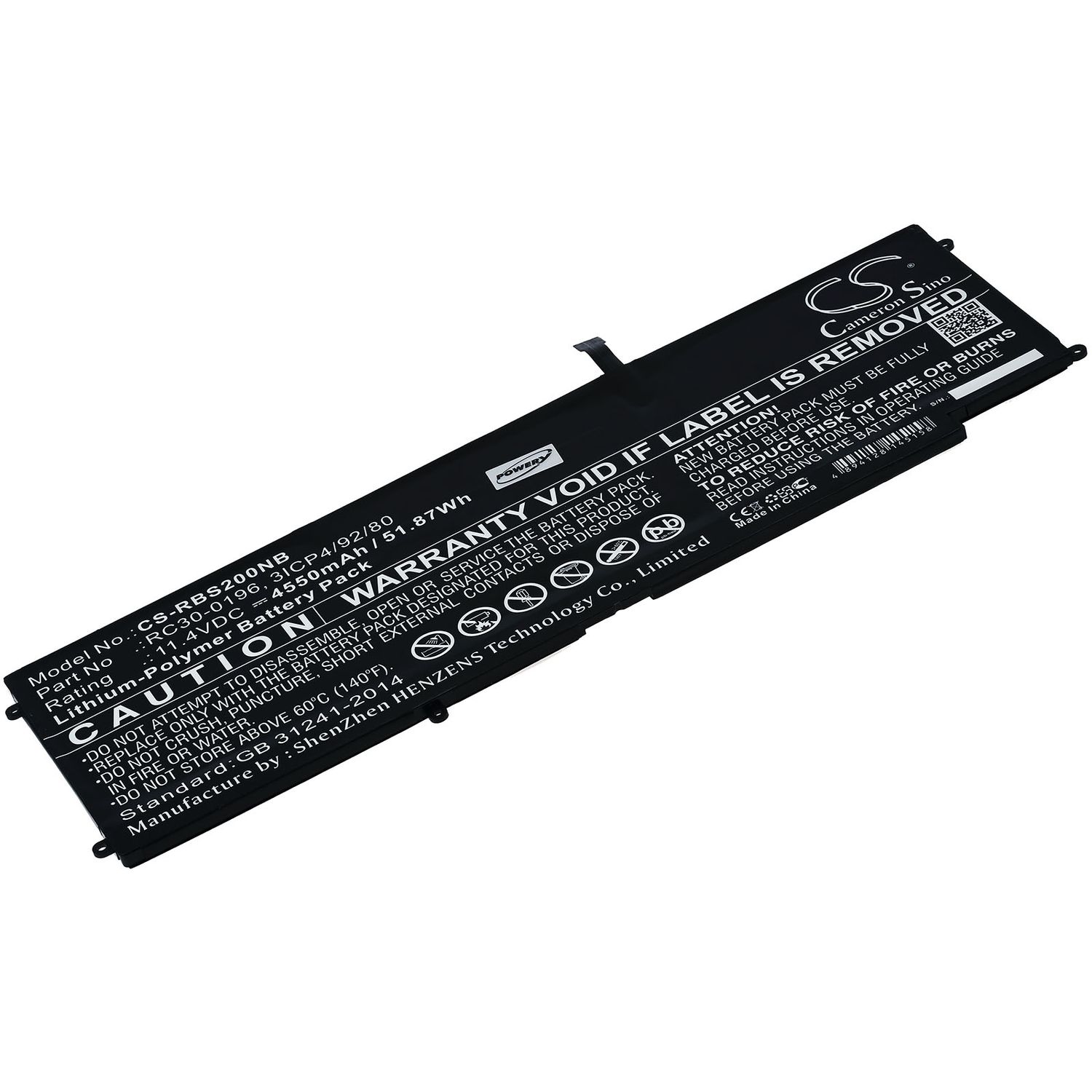 Acumulator compatibil Razer Blade Stealth 2016 / RZ09-01962 / model RC30-0196 fotografia produsului