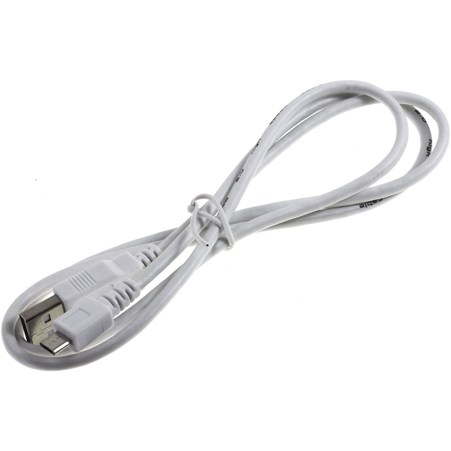 Cablu Goobay USB 2.0 1m micro-USB alb fotografia produsului